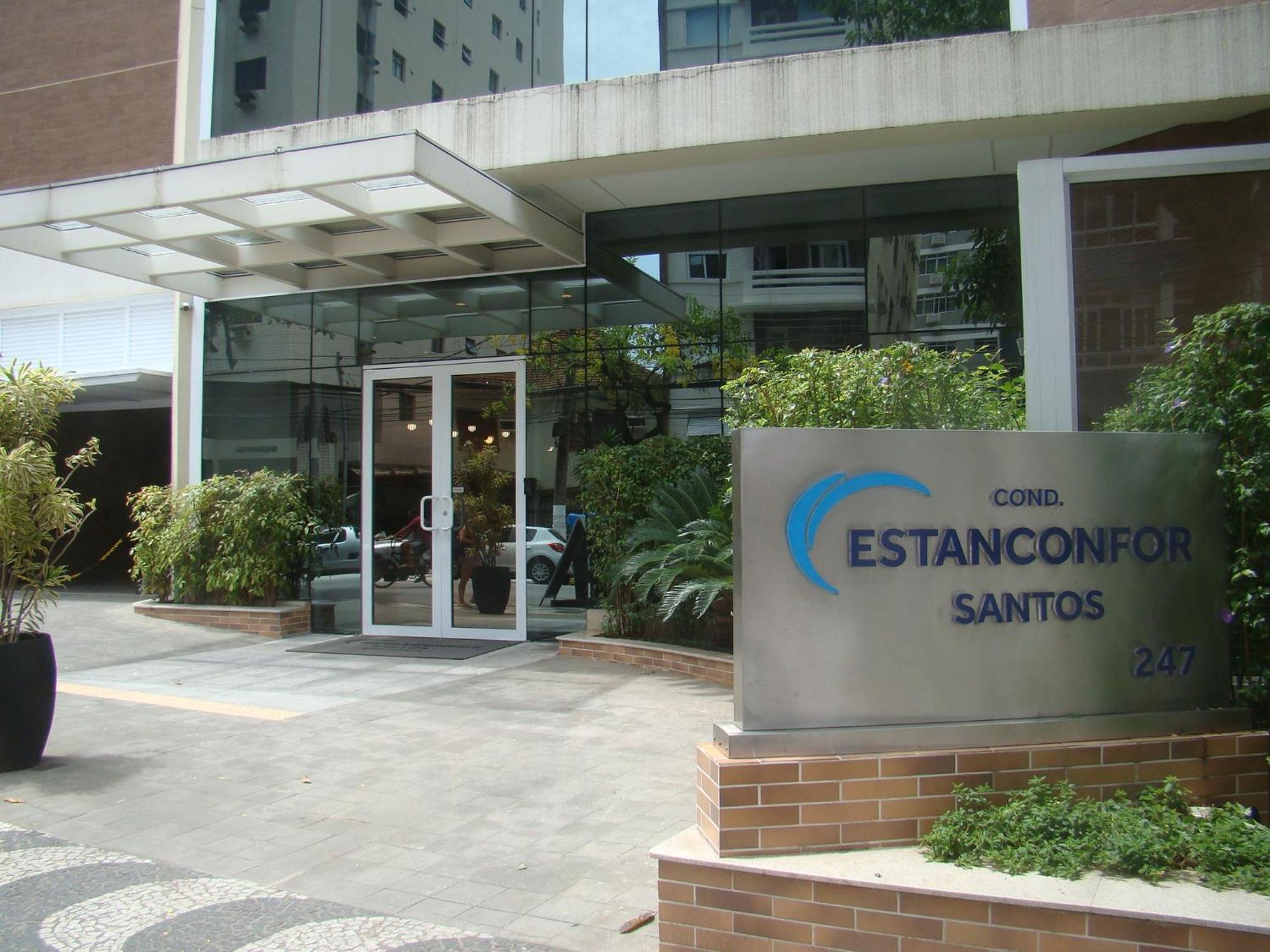 Book Santos Estanconfor 905 Charmoso Ap Executivo Quadra Praia Exterior photo
